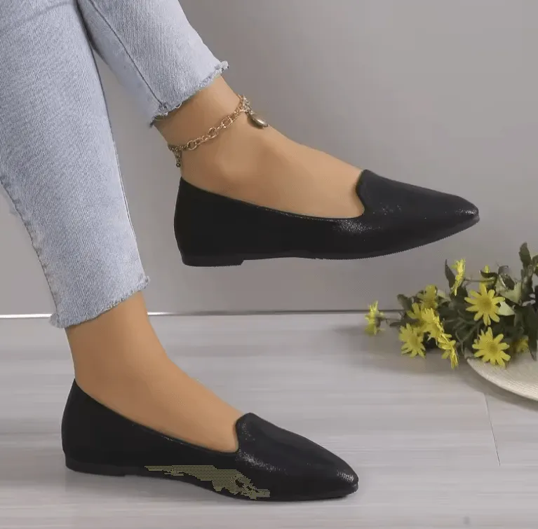 2025 Fashion Slip-On Loafers for Women - Breathable Stretch Ballet Flats