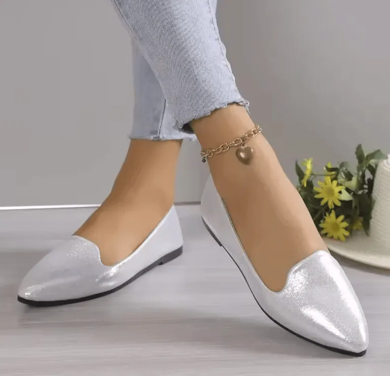 2025 Fashion Slip-On Loafers for Women - Breathable Stretch Ballet Flats