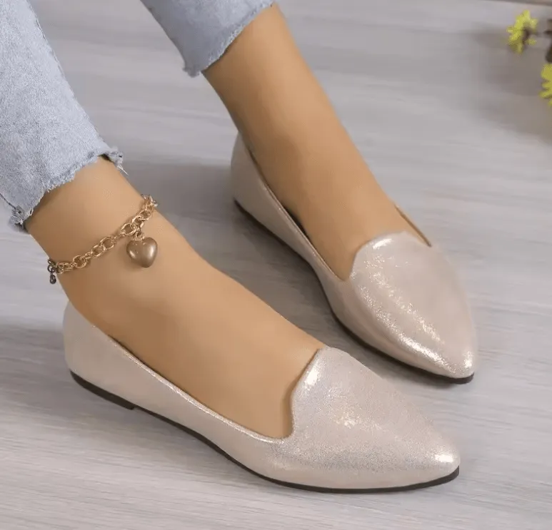2025 Fashion Slip-On Loafers for Women - Breathable Stretch Ballet Flats