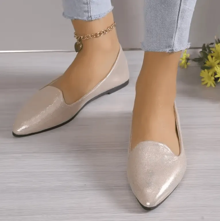 2025 Fashion Slip-On Loafers for Women - Breathable Stretch Ballet Flats