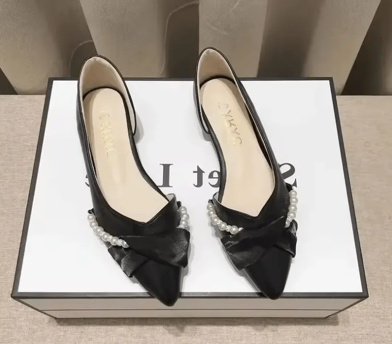 2025 New Arrival Women’s Shoes - Spring Autumn Pointed Toe Flat Breathable Flats