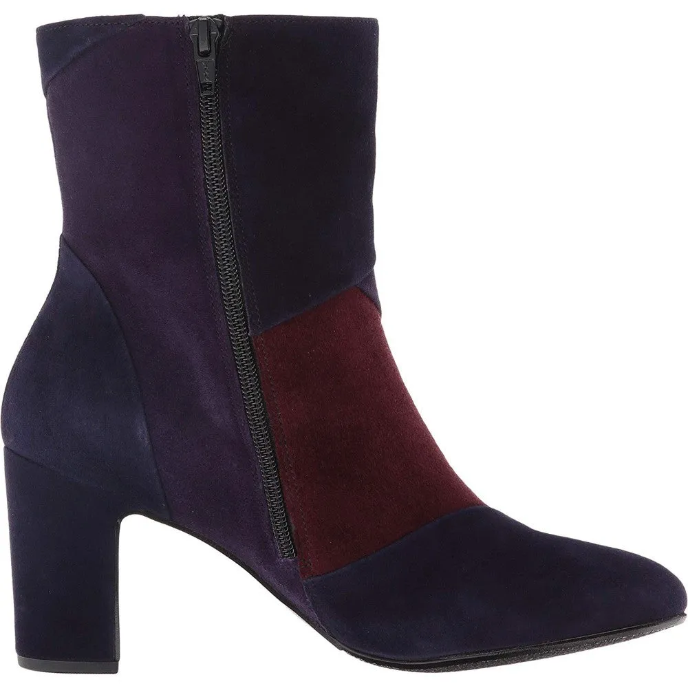 55881 Cir Dk Purple Gabor Suede Ankle Boots