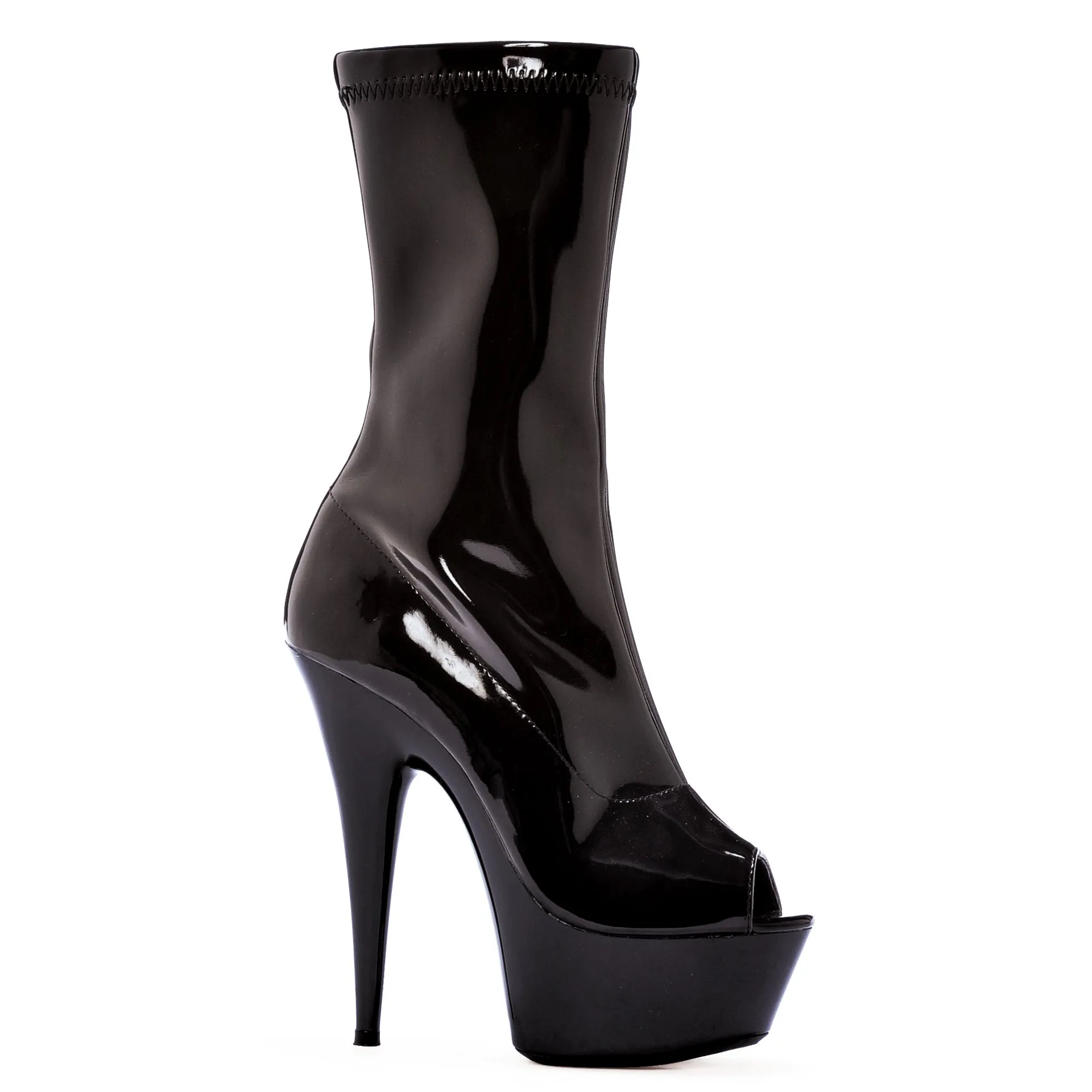 609-VANNA 6" PEEP TOE CALF BOOT