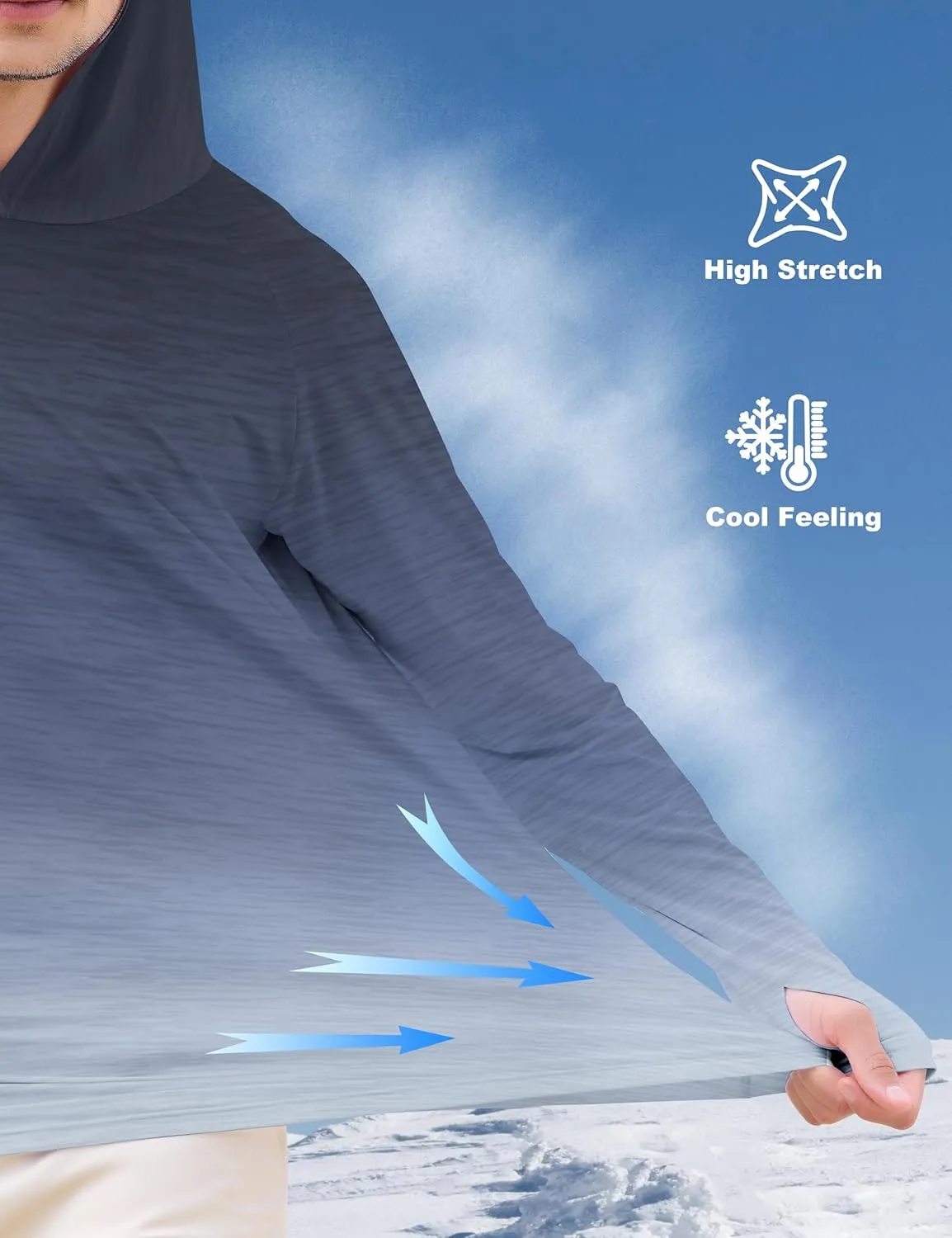 APTRO Men's UPF 50  Sun Protection Long Sleeve Hoodie Shirts UV Outdoor Fishing Shirts SPF Rash Guard Shirts for Men
