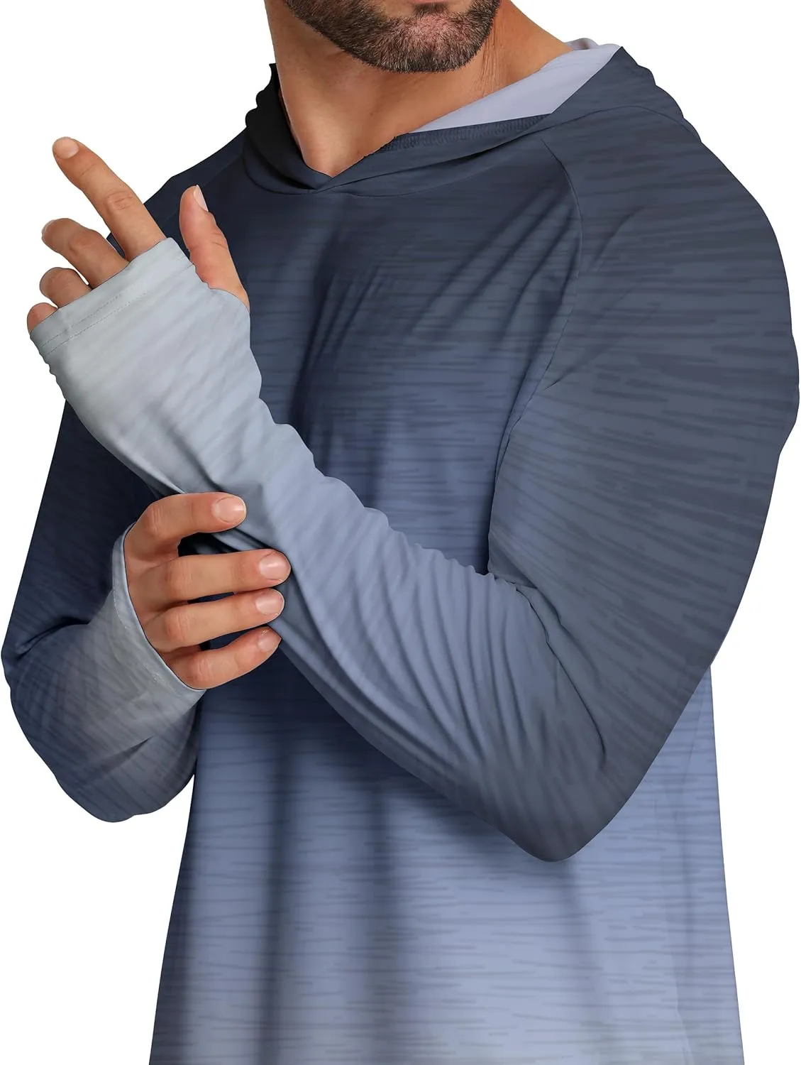 APTRO Men's UPF 50  Sun Protection Long Sleeve Hoodie Shirts UV Outdoor Fishing Shirts SPF Rash Guard Shirts for Men