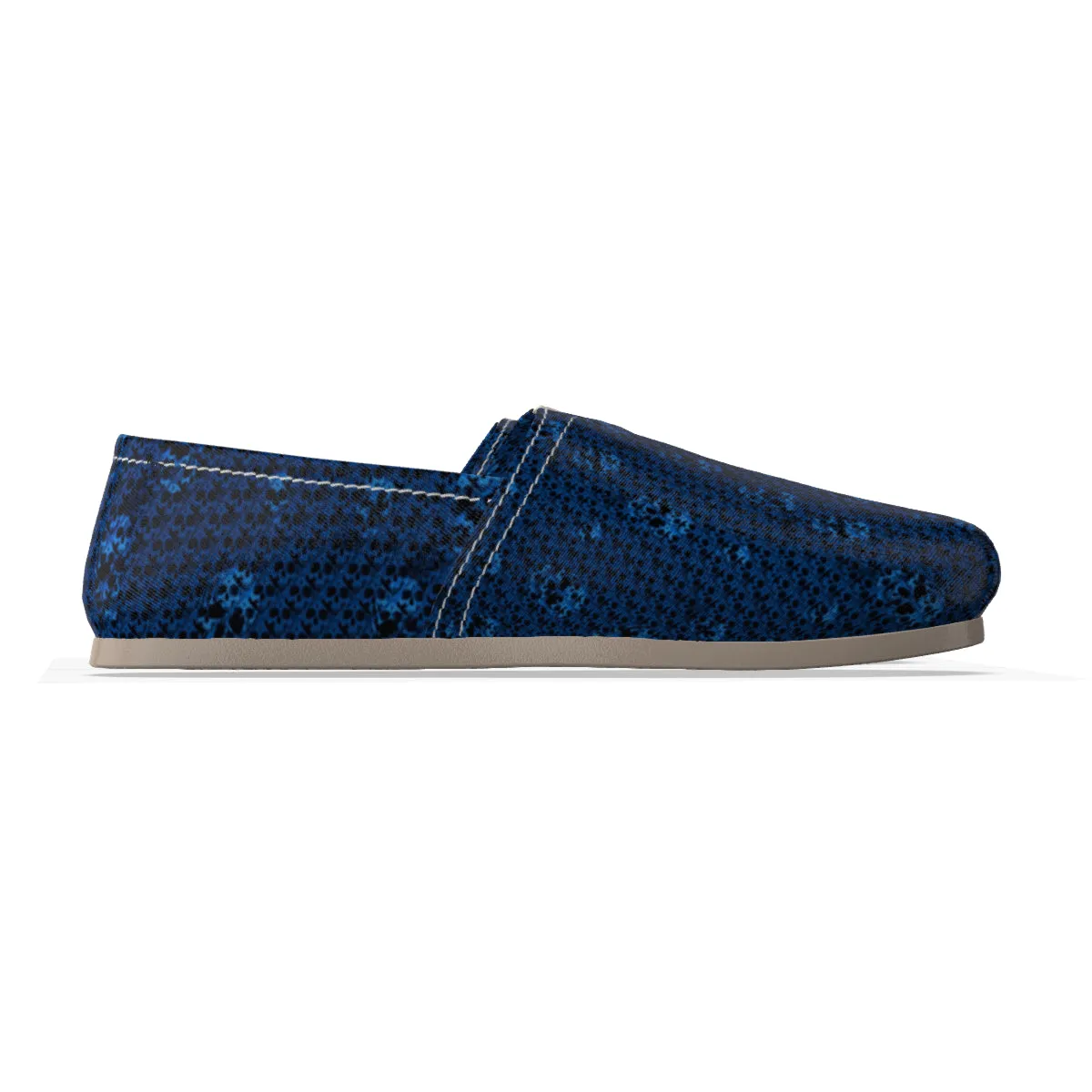 Blu/skull Men's Canvas Fisherman Shoes