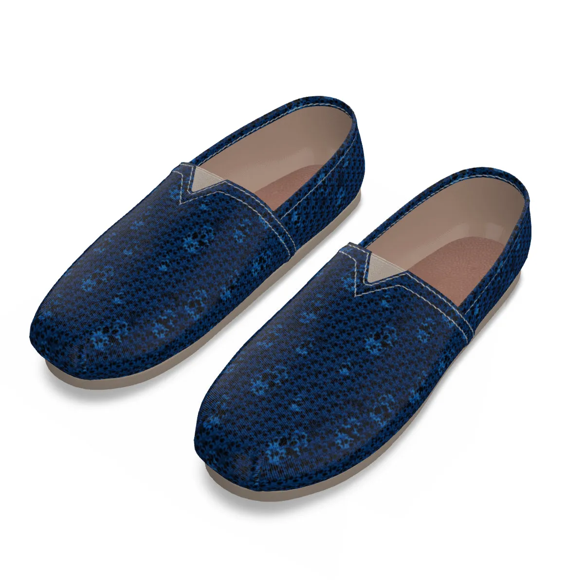 Blu/skull Men's Canvas Fisherman Shoes