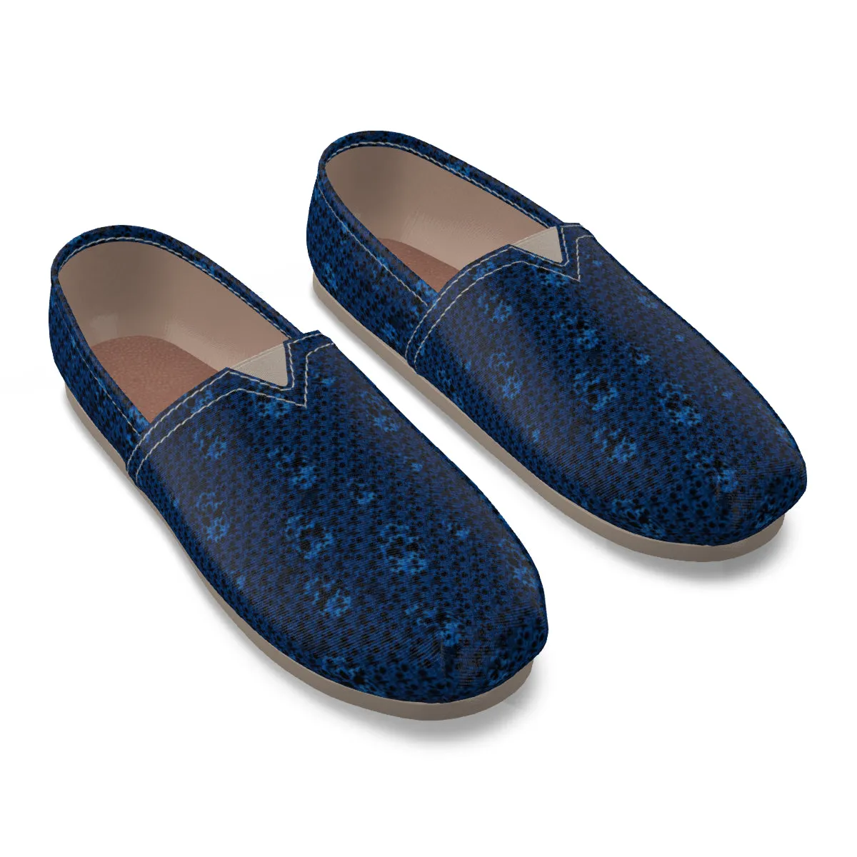 Blu/skull Men's Canvas Fisherman Shoes