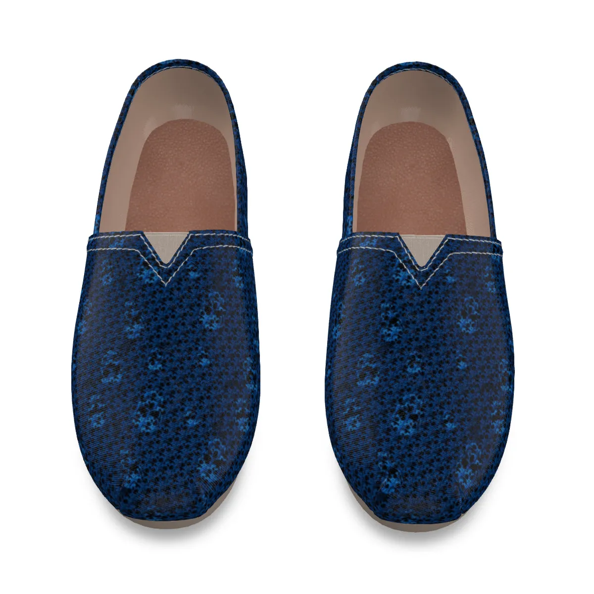 Blu/skull Men's Canvas Fisherman Shoes