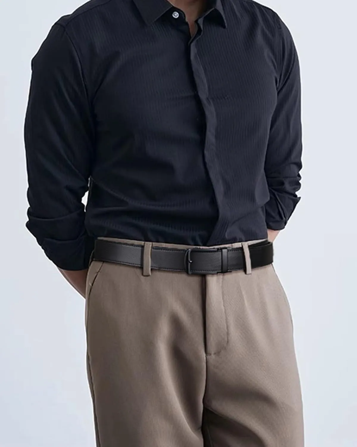 BOSTANTEN Belt Men Leather Reversible Belts for Men 1 3/8" for Casual Golf Dress Pants, Two-in-One Belt Gift