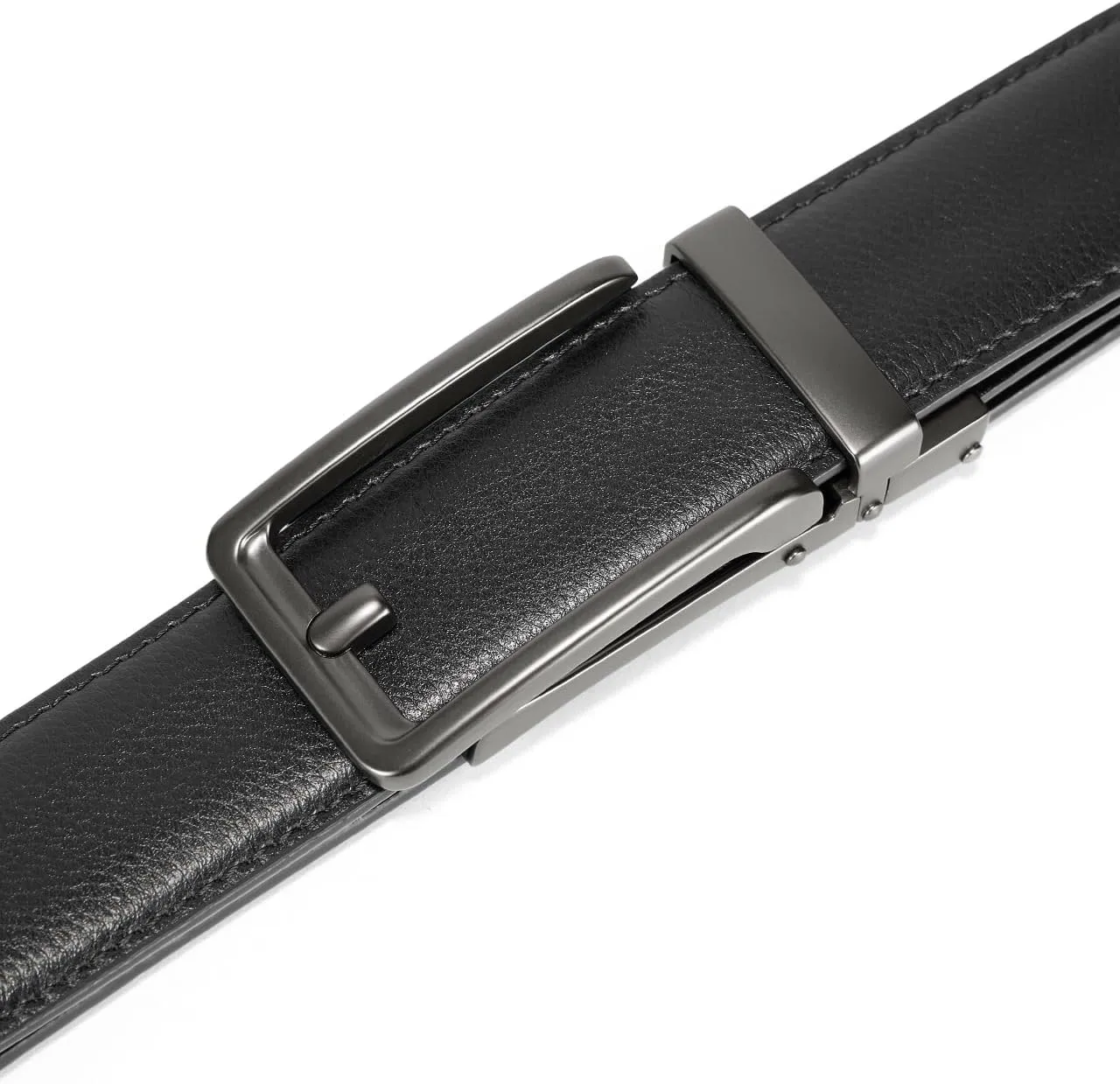 BOSTANTEN Belt Men Leather Reversible Belts for Men 1 3/8" for Casual Golf Dress Pants, Two-in-One Belt Gift