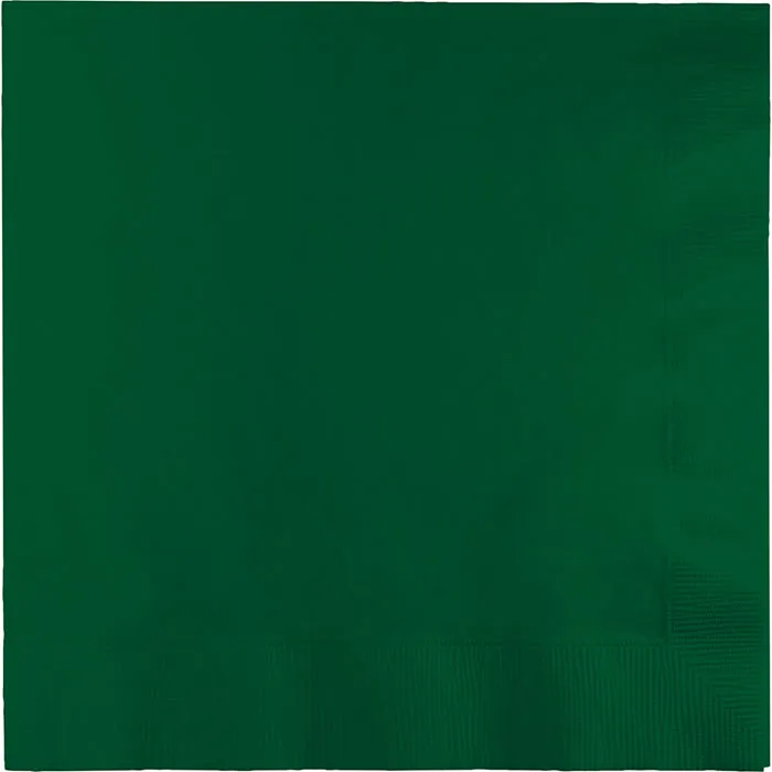 Bulk Pack of 100 Hunter Green Luncheon Napkins 3Ply