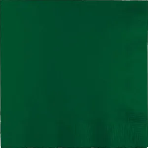 Bulk Pack of 100 Hunter Green Luncheon Napkins 3Ply