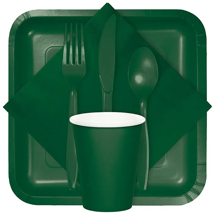 Bulk Pack of 100 Hunter Green Luncheon Napkins 3Ply