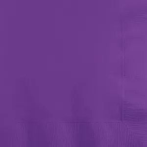 Bulk Pack of 150 Amethyst Beverage Napkins, 3 Ply