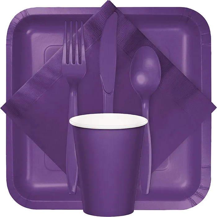 Bulk Pack of 150 Amethyst Beverage Napkins, 3 Ply