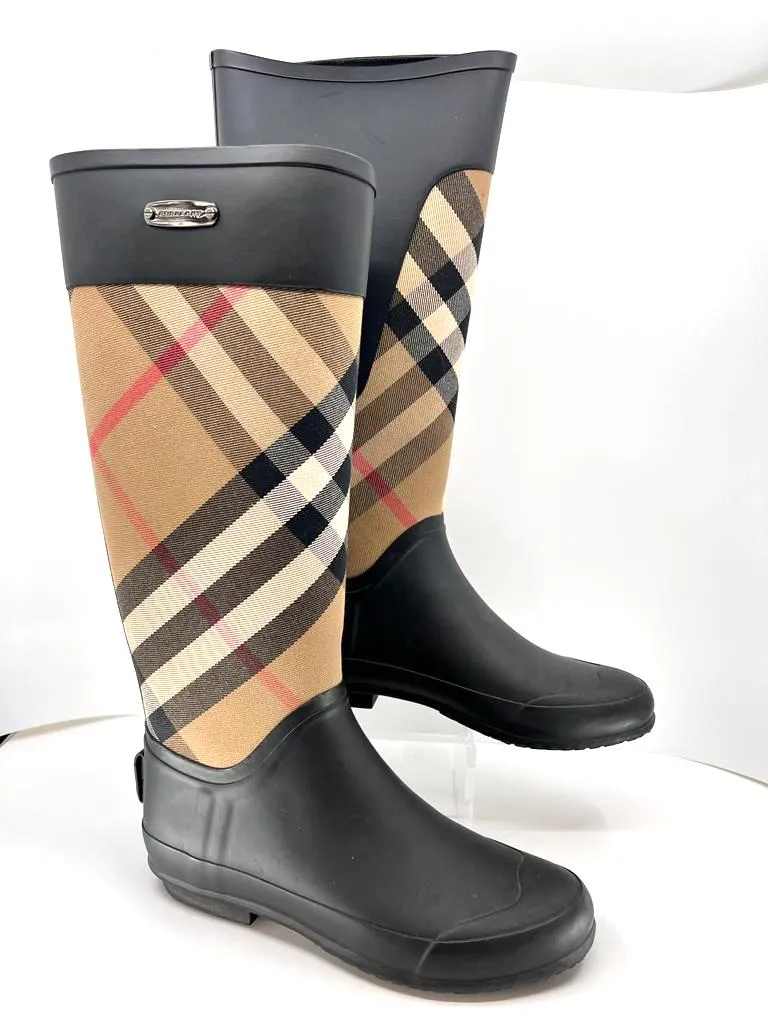 BURBERRY SIGNATURE CHECK RAIN BOOTS