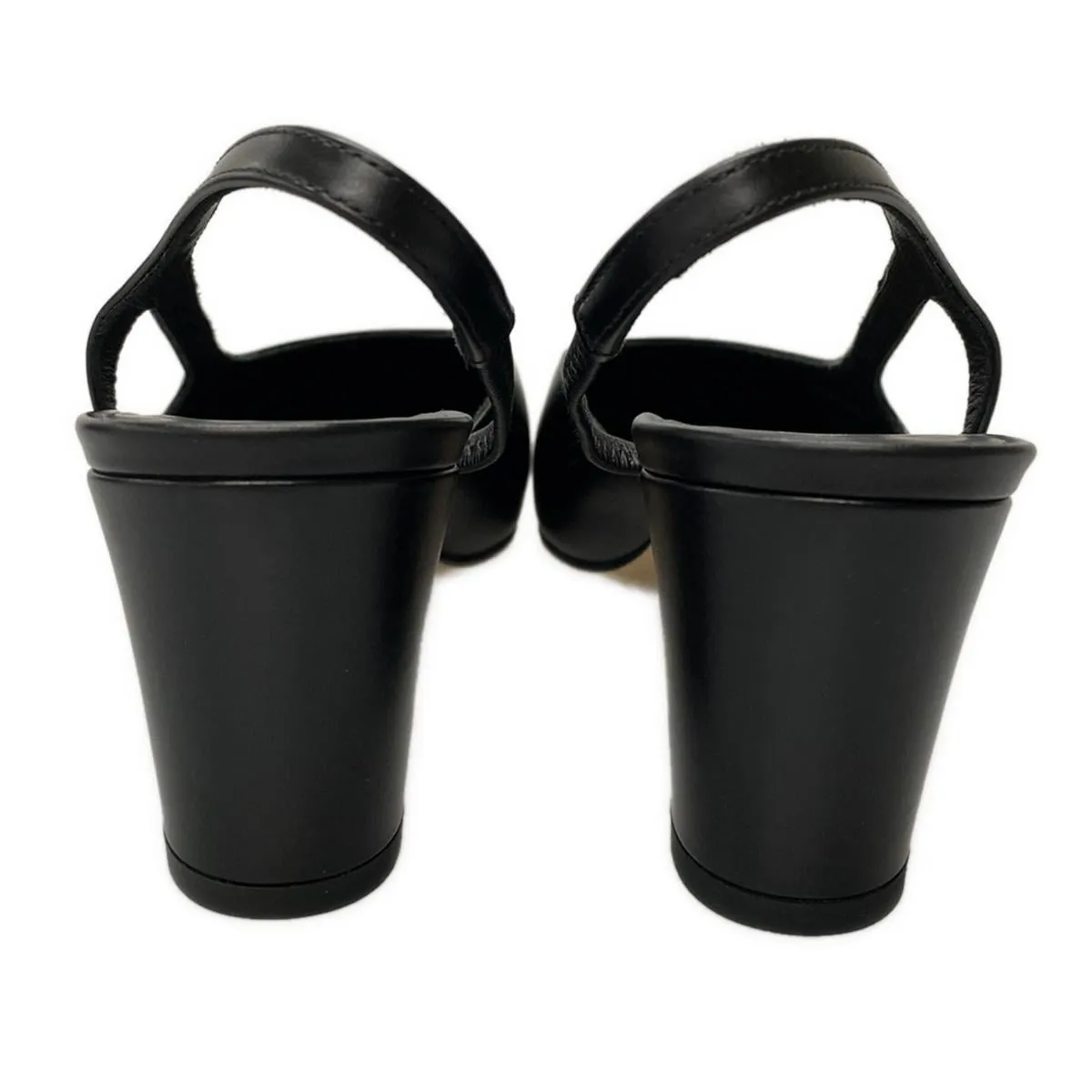Chanel black slingback pumps, size 37