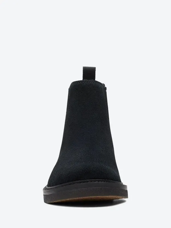 Clarks Men's Clarkdale Easy Chelsea Boots- Black Suede