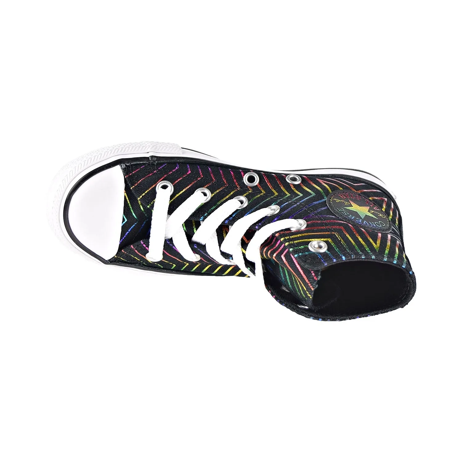 Converse Chuck Taylor All Star Hi "All Of The Stars" Kids' Shoes Black-White