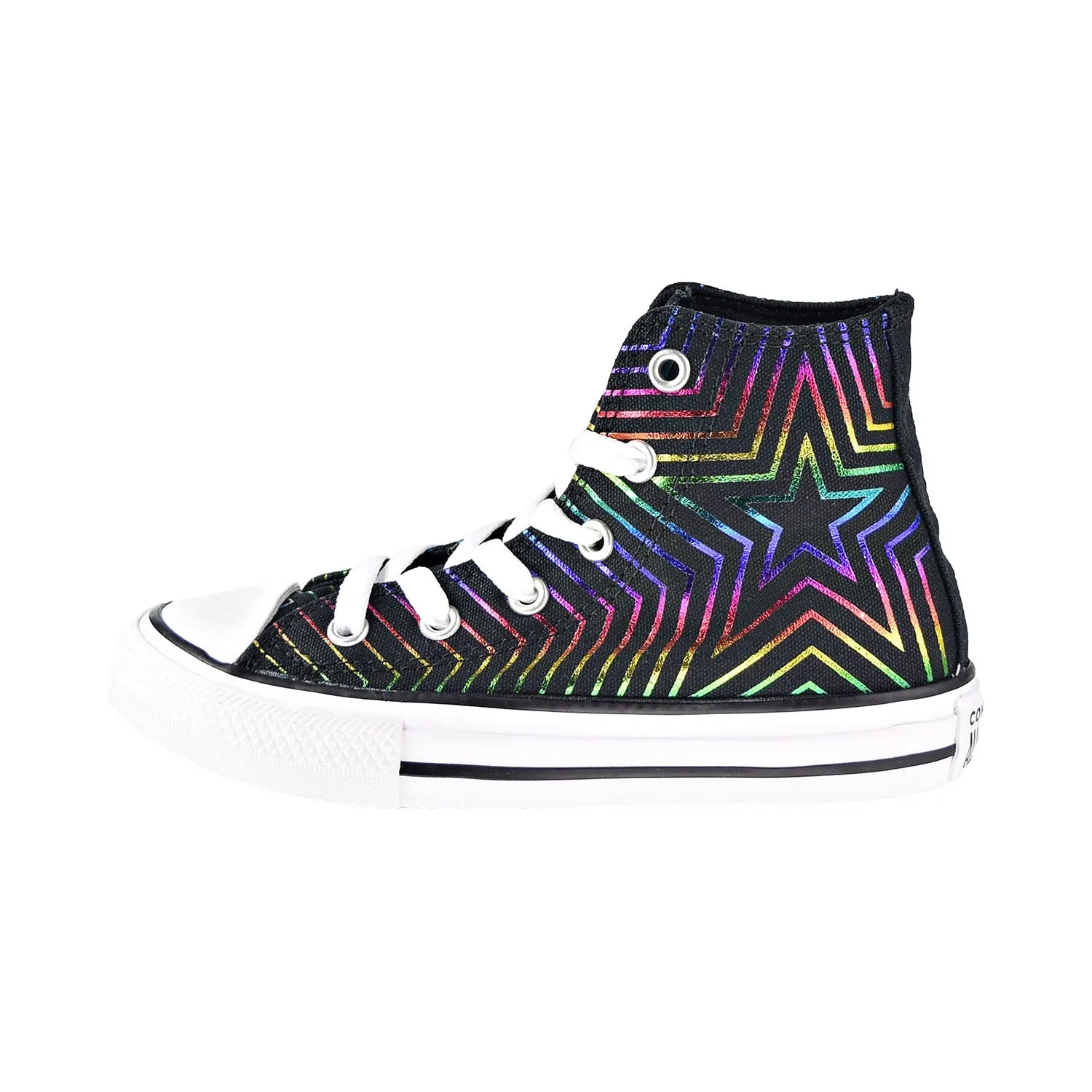 Converse Chuck Taylor All Star Hi "All Of The Stars" Kids' Shoes Black-White