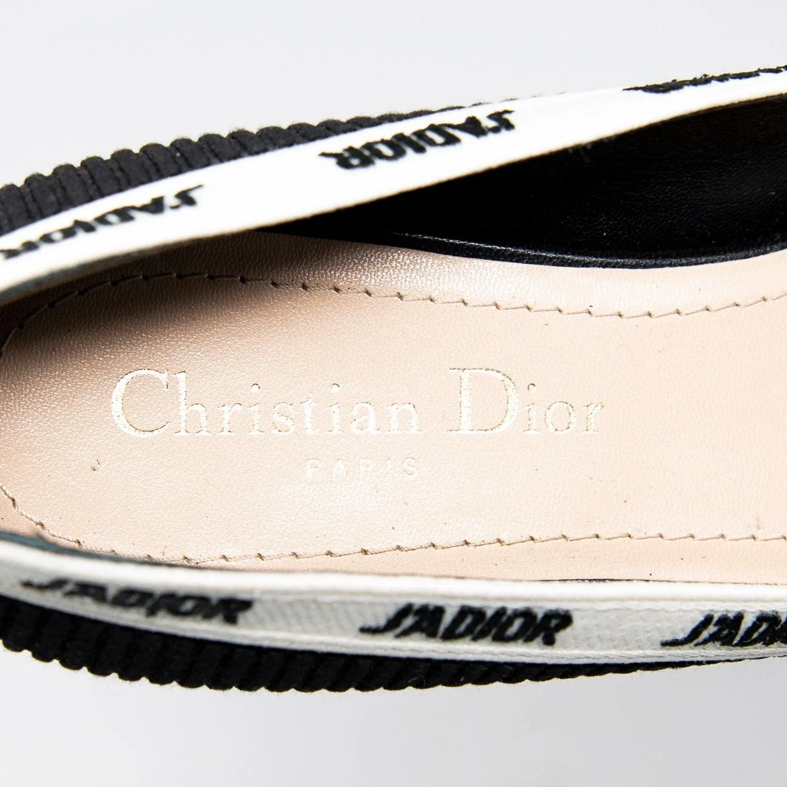 Dior Black J’adior Ballerina Flats 36