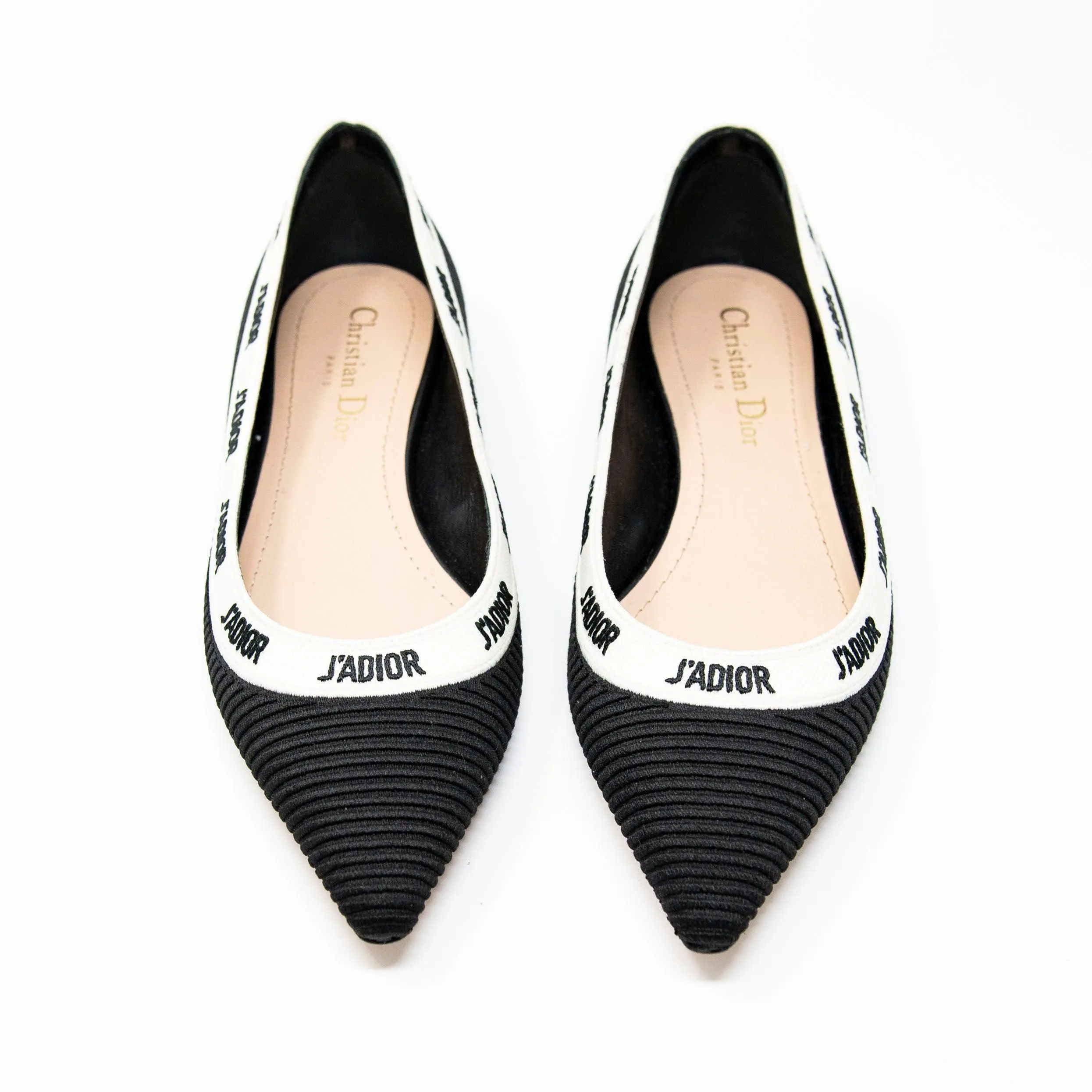 Dior Black J’adior Ballerina Flats 36