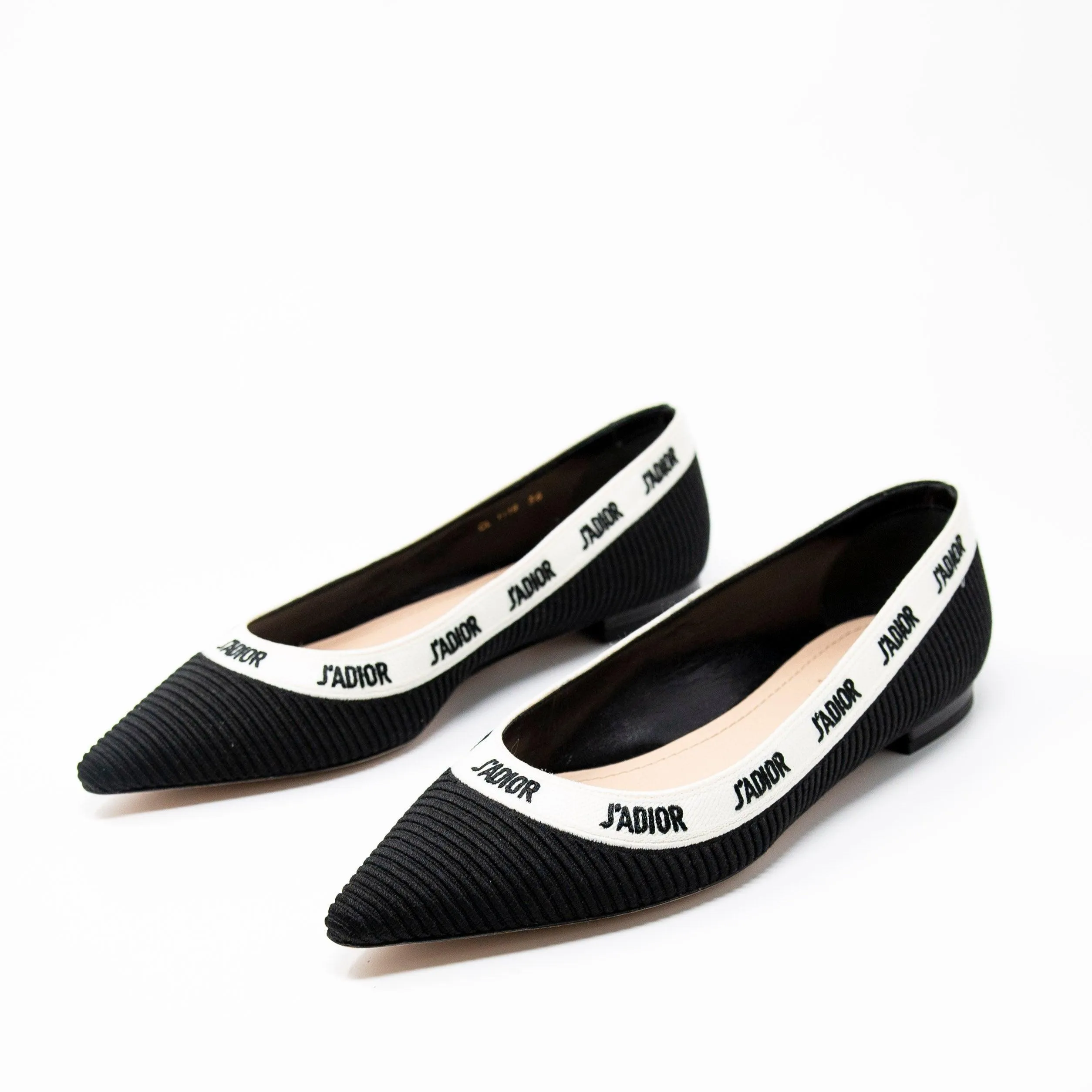 Dior Black J’adior Ballerina Flats 36