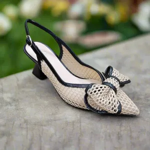 EZZIO - 12009-N Pump - Black & Cream