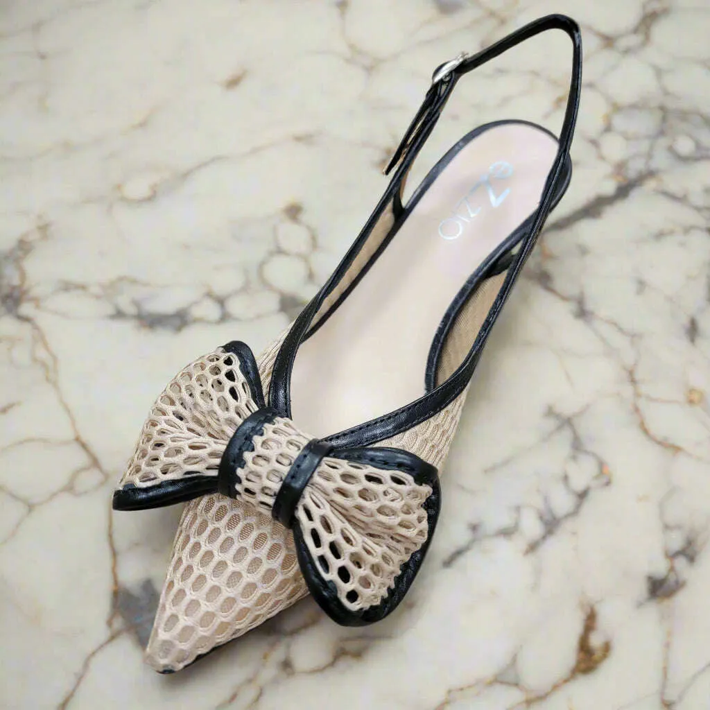 EZZIO - 12009-N Pump - Black & Cream