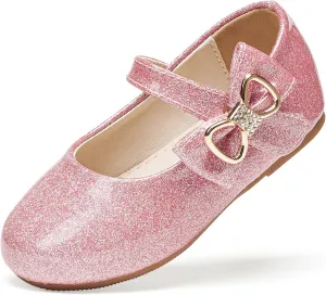 Felix & Flora Toddler Flower Girl Dress Shoes - Girl Ballet Flats Party School Shoes Wedding