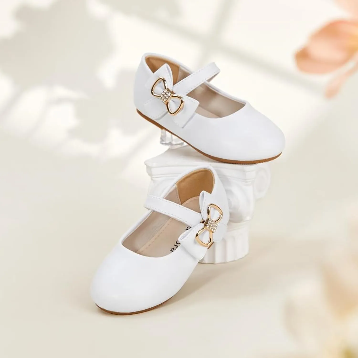 Felix & Flora Toddler Flower Girl Dress Shoes - Girl Ballet Flats Party School Shoes Wedding
