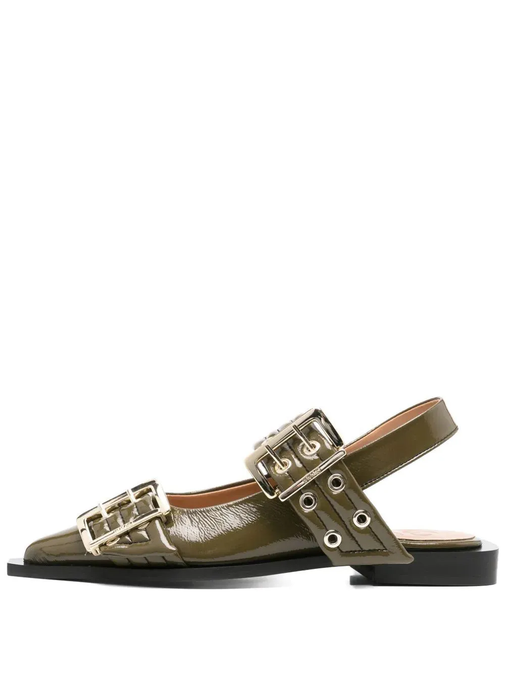 Feminine Buckle Ballerina Naplack