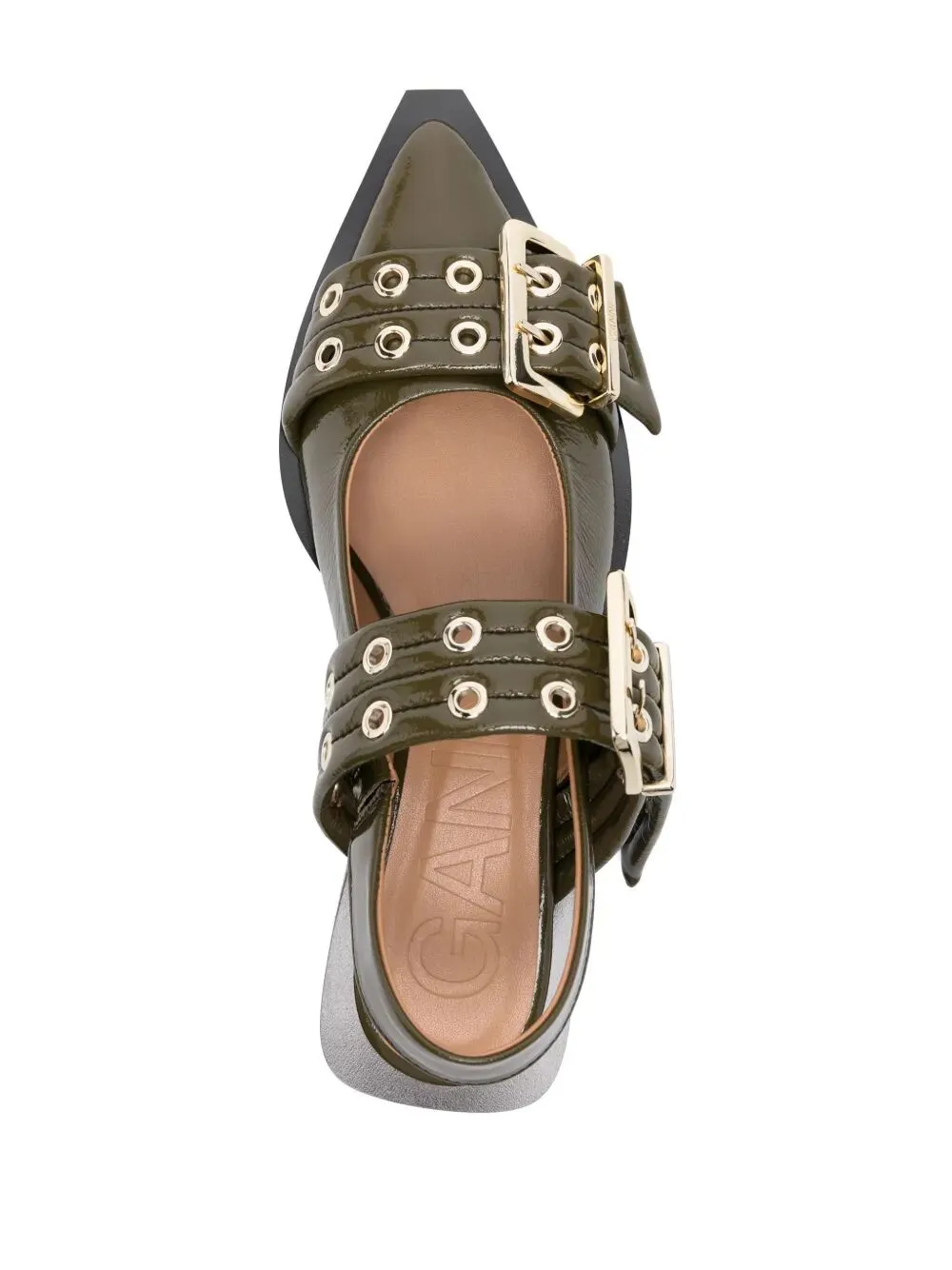Feminine Buckle Ballerina Naplack