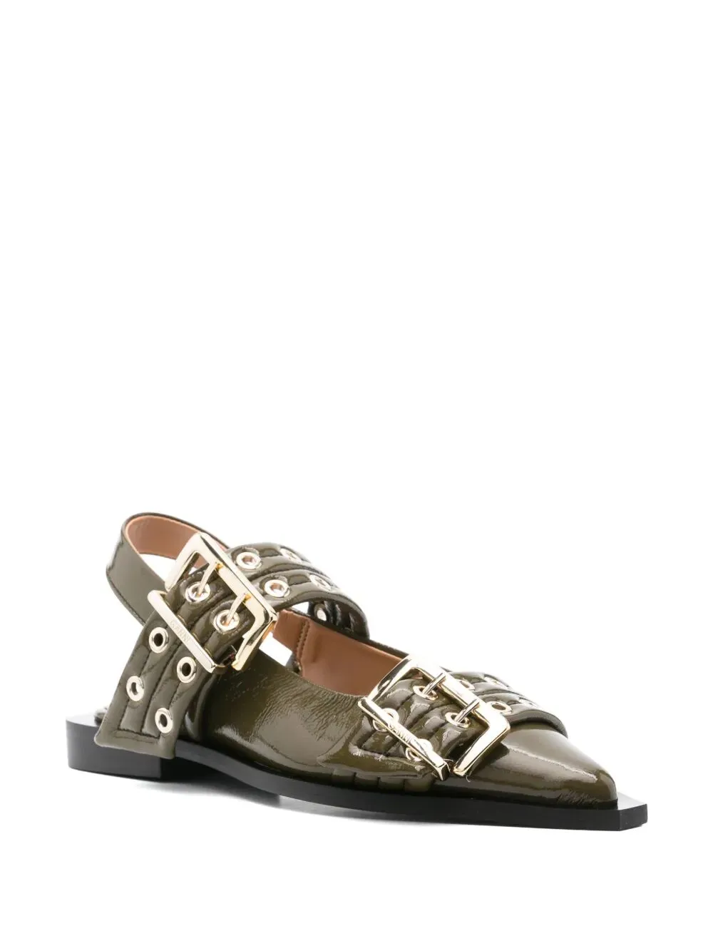 Feminine Buckle Ballerina Naplack