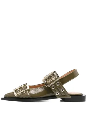 Feminine Buckle Ballerina Naplack
