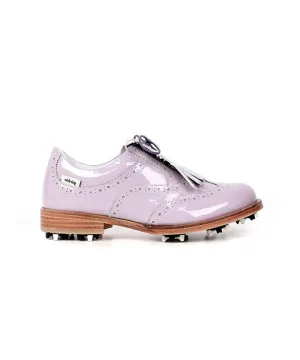 Giclee Unisex Classy Patent Premium Leather Golf Shoes - Purple