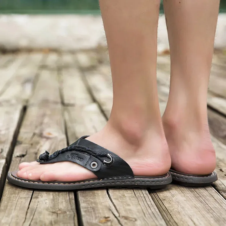 Handmade Leather Flip-flop Sandals