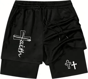 I Can Do All Things Through Christ Who Strengthens Track Short I Can Do All Things Through Christ 2 in 1 Shorts