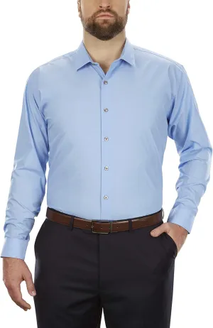 Kenneth Cole Unlisted Men's Big and Tall Solid Dress Shirt - Amazon Exclusive
