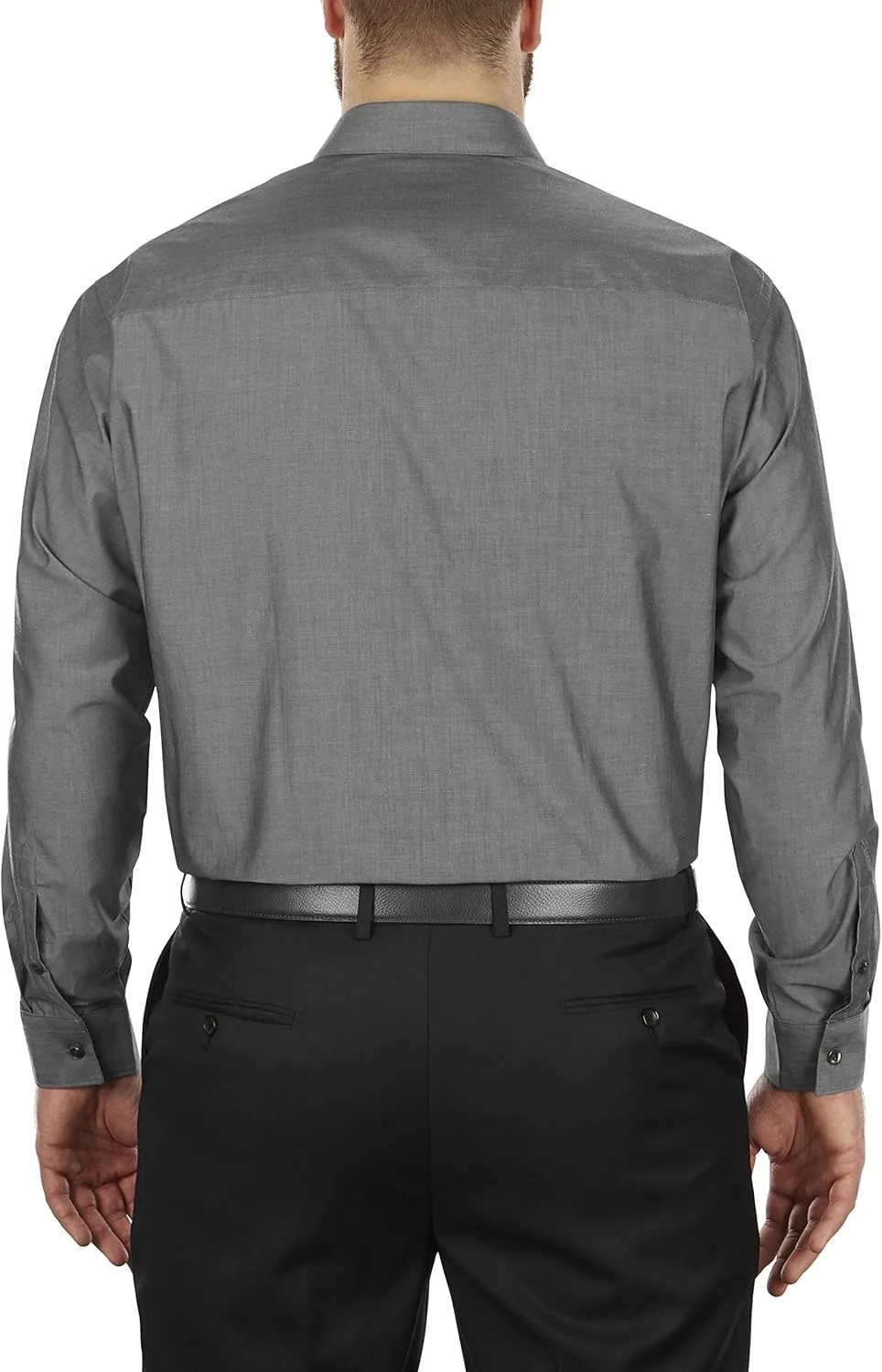 Kenneth Cole Unlisted Men's Big and Tall Solid Dress Shirt - Amazon Exclusive