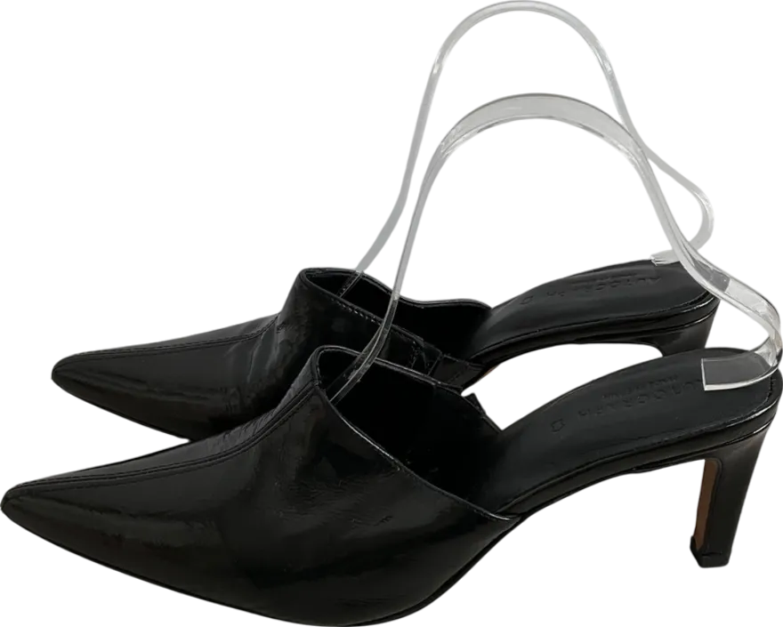 M&S Black Pointed Toe Slip On Heels UK 8 EU 41 👠