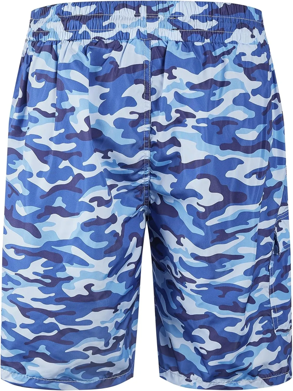 Mens Swim Trunks 9" Board Shorts with Compression Liner Swimsuit Built-in Bathing Suit Quick Dry Swimwear Zipper Pocket