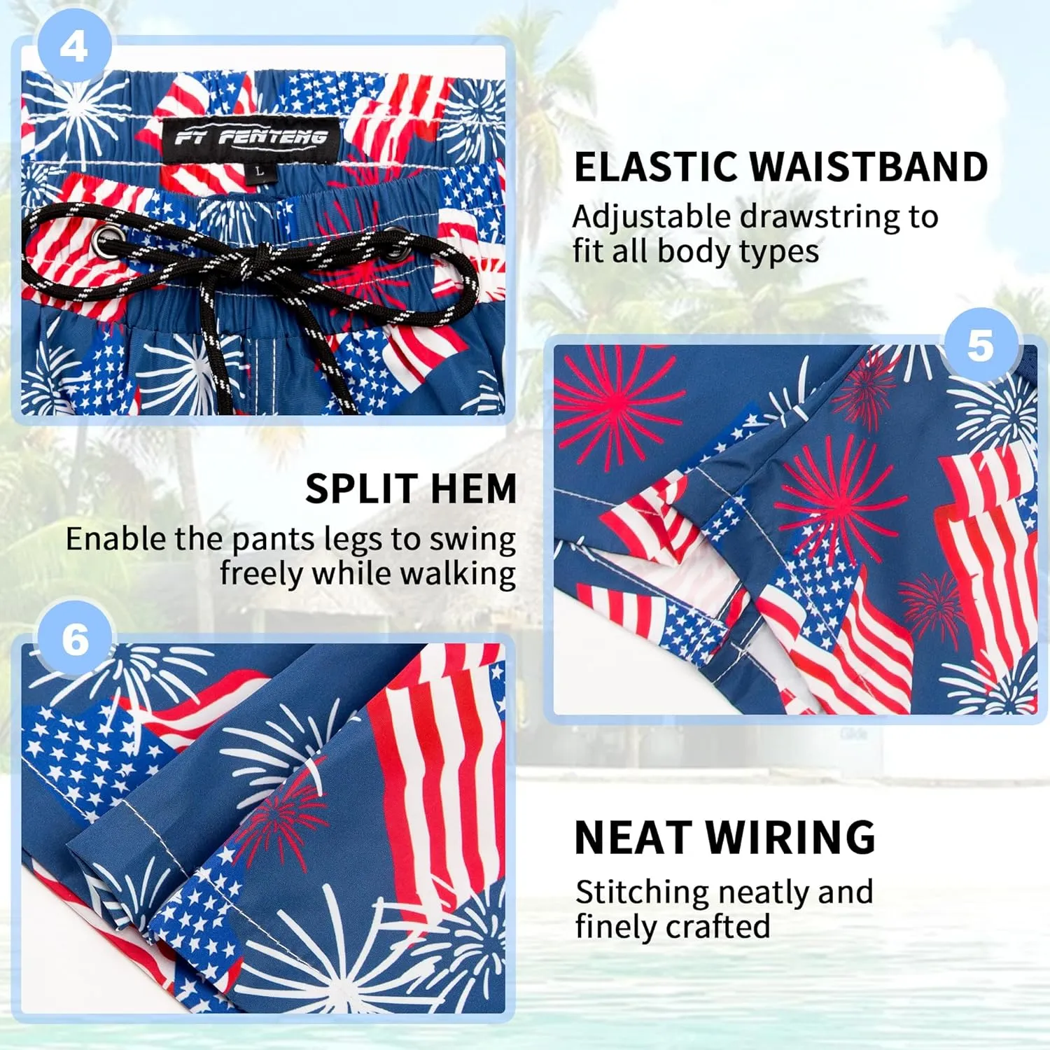 Mens Swim Trunks 9" Board Shorts with Compression Liner Swimsuit Built-in Bathing Suit Quick Dry Swimwear Zipper Pocket