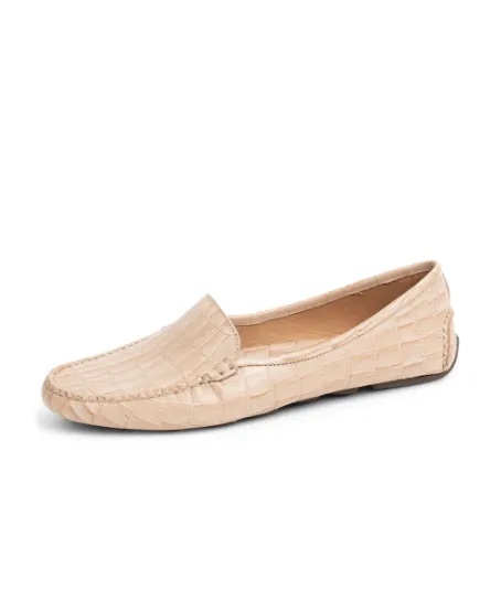 Patricia Green - Jillian Driving Moccasin in Crocodile