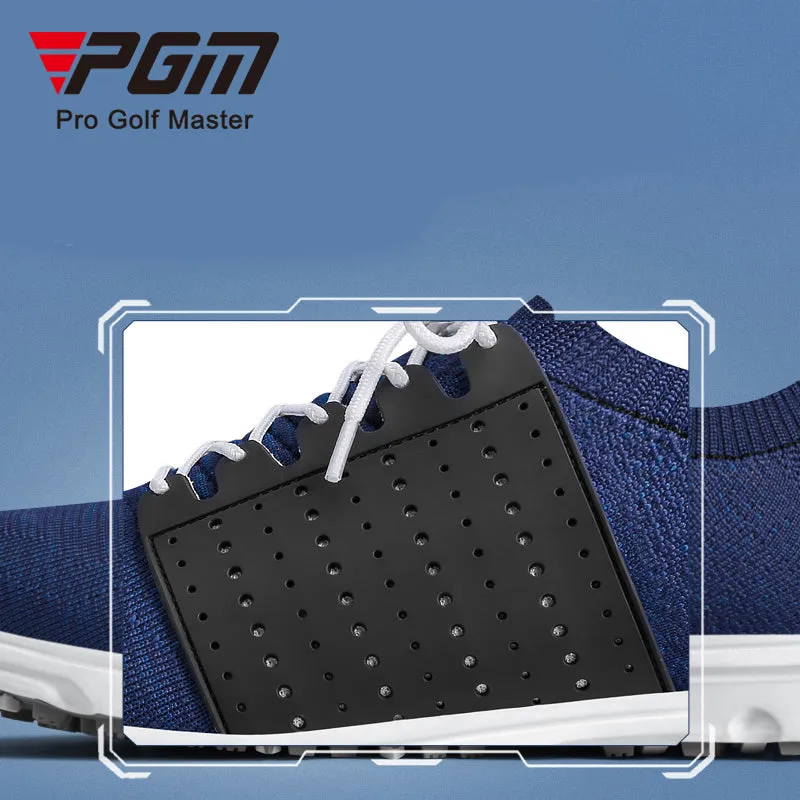 PGM XZ183 breathable mesh custom spike less golf shoes men