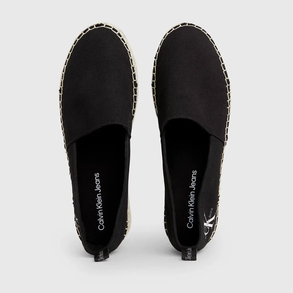Platform Espadrille  - Black