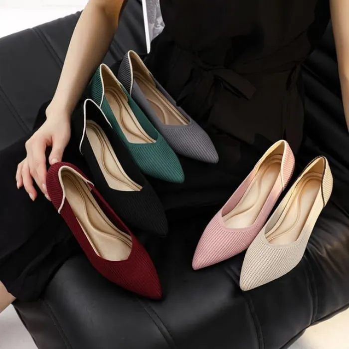 Pointed Ribbed Flats