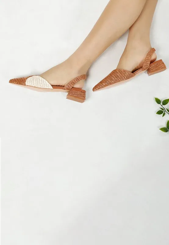 Pointy Toe Slingback Flats