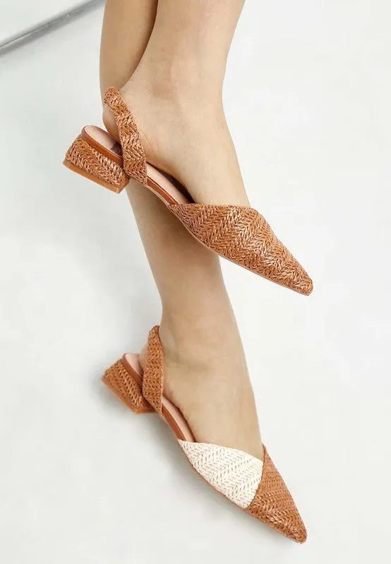 Pointy Toe Slingback Flats